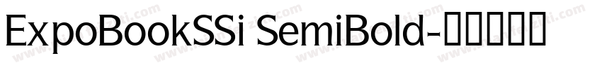 ExpoBookSSi SemiBold字体转换